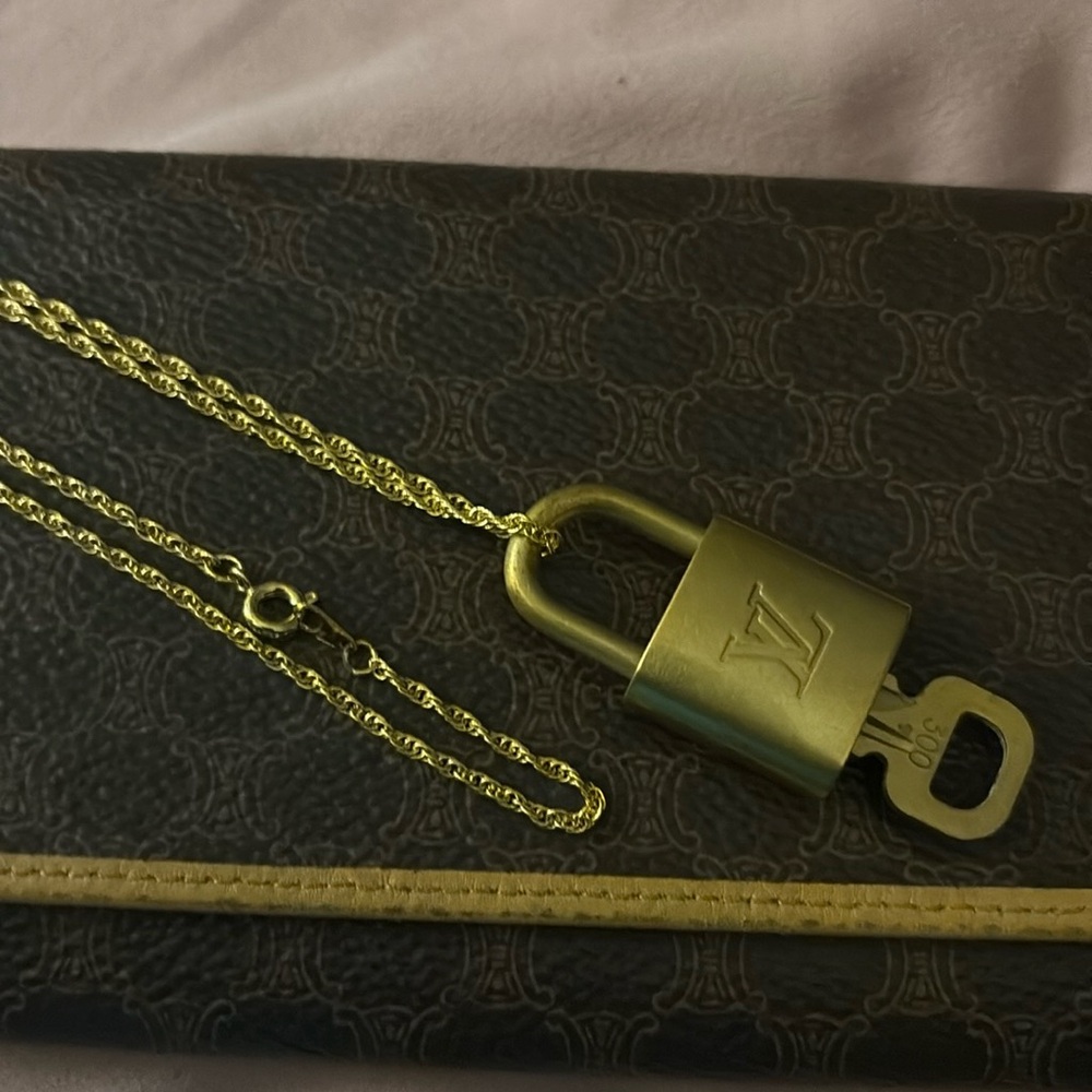 Louis Vuitton Gold Lock and Key #300